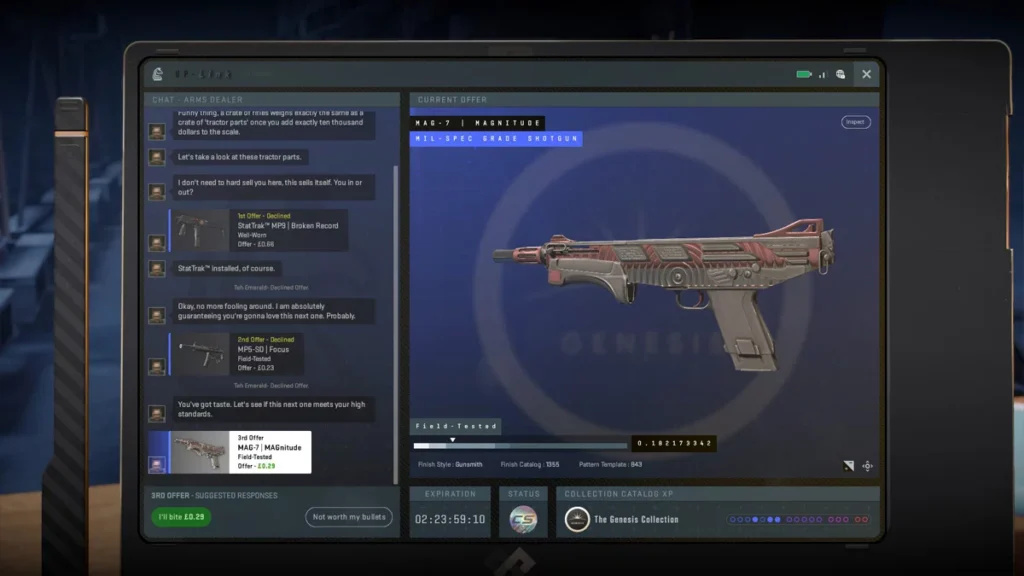 terminal cs2 drop