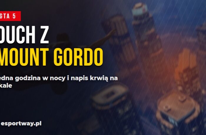Duch z Mount Gordo w GTA 5: jedna godzina w nocy i napis krwią na skale