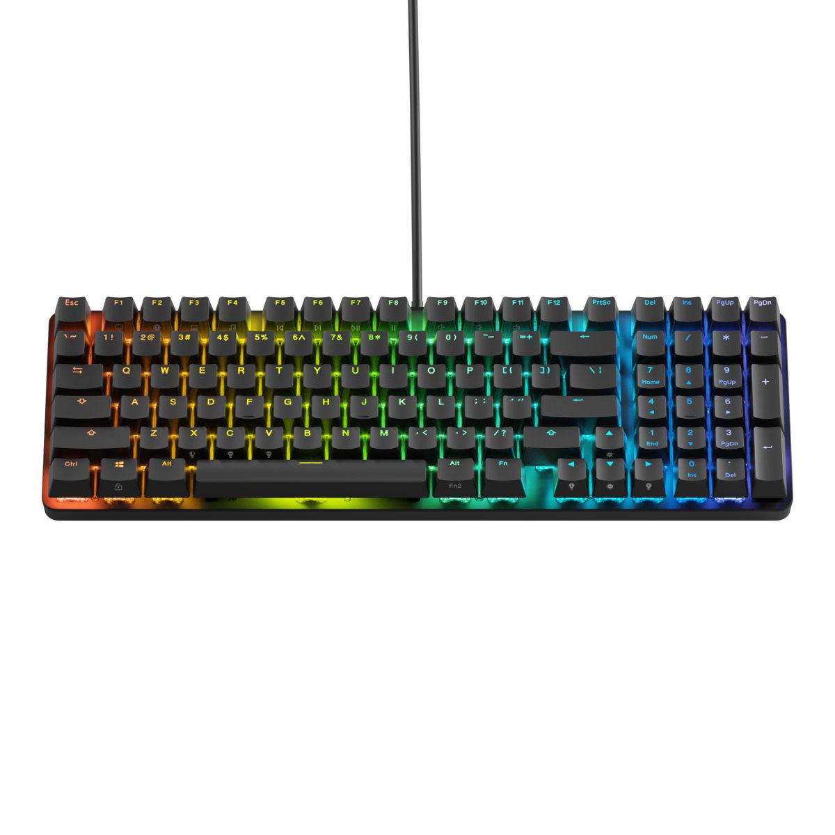Glorious GMMK Eternal widziana z góry, pełny układ klawiszy 96%